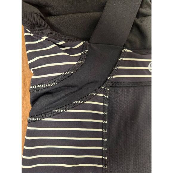 Lululemon Push Ur Limits Tank Parallel Stripe Black White / Black Size 6 - Picture 8 of 9